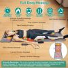 Full Body Electric Massage Mat with Heat Vibration Massage Pad Cushion Back Massage Mattress Chair Pad with Neck Massage Pillow with 10 Vibration Moto