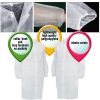 Pack of 10 Disposable Lab Coats for Adults