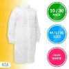Pack of 10 Disposable Lab Coats for Adults