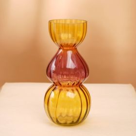 Decorative Gleaming Bubble Vase (Color: Orange)