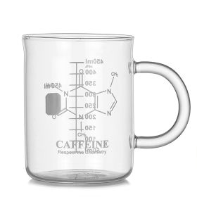1PCS High Borosilicate Glass Cup,Coffee Cup,Coffee Shared Cup With Scale Marking (Option: 1Pcs)