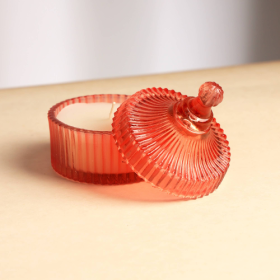 Posh Radiance Scented Wax Candle - Orange (Color: Orange)